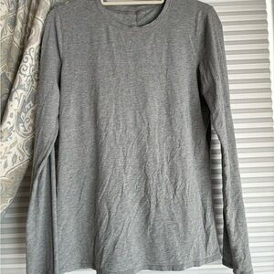 lululemon athletica Long Sleeve Crew Neck Top - Light Gray